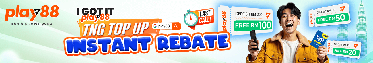 Play88 Touch 'n Go top-up rebate promotion